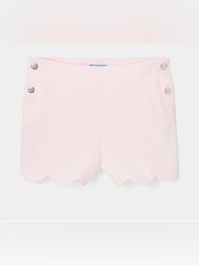 Jacadi Pale Pink Scalloped Hem Girls' Shorts - with tags